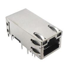【G27-122T-066B.】MOD CONN R/A RJ45 JACK 8P8C 1PORT TH