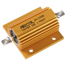 【HS75M 220R J M407】RESISTOR 220R 75W WIREWOUND PANEL