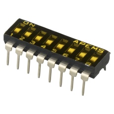 【IKD0800000】DIP SW 8CKT SPST-NO 0.025A/24VDC TH