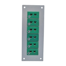 【IM-K-FF + FMP-6】THERMOCPL CONN W/PANEL SOCKET K 6WAY