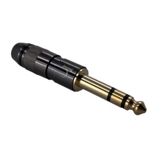 【IO-T3MBK】PHONE CONN PLUG 3POS 1/4 CABLE