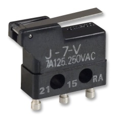 【J-7-V】MICROSWITCH HINGE LEVER SPDT 7A 250V