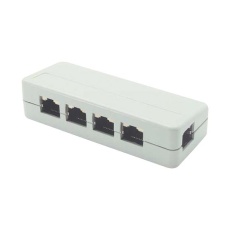 【JMOD4S-1】SPLTR MODULAR 5POS RJ45 8X8 SHIELDED