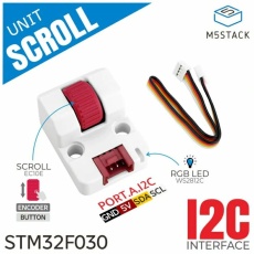 【M5STACK-U186】M5Stack用中空軸エンコーダ付きスクロールユニット