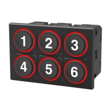 【K09-01.000003】IN-CABIN KEYPAD 6 KEY 24V 80 X 53 MM