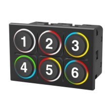 【K09-01.000007】IN-CABIN KEYPAD 6 KEY J1939 80 X 53MM