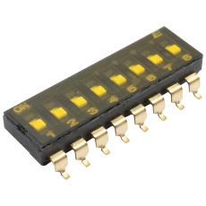 【KAG08TGGR】DIP SW 8CKT SPDT 0.025A 24VDC SMD