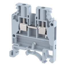 【KUT2.5N/GREY】TERMINAL BLOCK DIN RAIL 2POS 12AWG