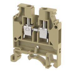 【KUT4N/ BEIGE】TERMINAL BLOCK DIN RAIL 2POS 10AWG