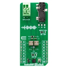 【MIKROE-5796】AUDIOAMP 12 CLICK ADD-ON BOARD 3.3V/5V