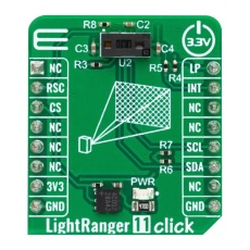 【MIKROE-5864】LIGHTRANGER 11 CLICK ADD-ON BOARD 3.3V