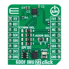 【MIKROE-6024】6DOF IMU 22 CLICK ADD-ON BOARD I2C/SPI