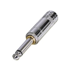 【NYS224S】AUDIO CONN 2P MONO PLUG 6.35MM CABLE