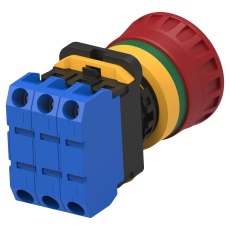 【PBES22N30R】E-STOP SWITCH 3PST-NO 10A 24VAC