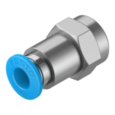 【QSF-1/8-6-B】PUSH-IN FITTING 6MM G1/8 11.8MM