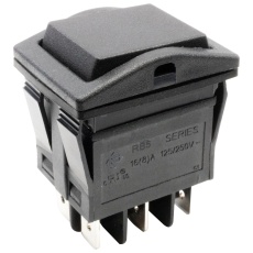 【RB547A1100-136】ROCKER SWITCH DPDT 16A 250VAC PANEL