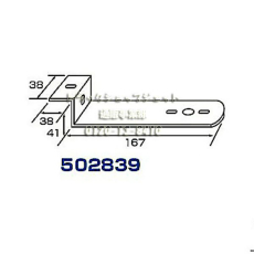 【502839】バスマーカーランプ取付けステー Z型