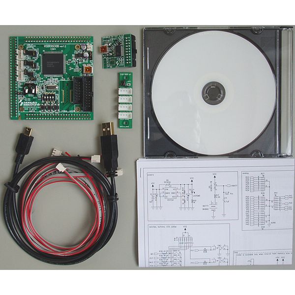 【CANｽﾀｰﾀｷｯﾄRX630B-38P】CANスタータキット/HSBRX630Bマイコンボード R5F5630EDDFB搭載モデル/オプションコネクター搭載採用