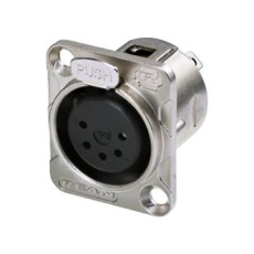 【RC5FDL】XLR CONN RCPT 5POS PANEL MOUNT