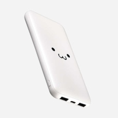 【DE-C66-10000WF】薄型コンパクトモバイルバッテリー(10000mAh)