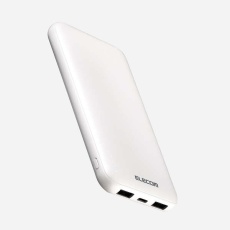 【DE-C66-10000WH】薄型コンパクトモバイルバッテリー(10000mAh)