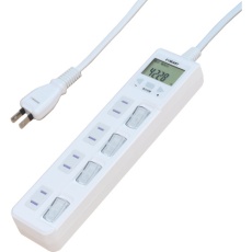 【ETA-NWM420-W】【在庫処分セール】ワットメーター付タップ(4個口、2m)