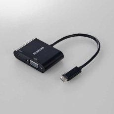 【AD-CVGAPDBK2】USB Type-C(TM) - VGA変換アダプター 1ポート USB PD