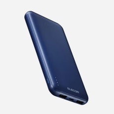 【DE-C66-10000BU】薄型コンパクトモバイルバッテリー(10000mAh)