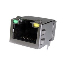 【RJE49-188-1411】RJ45 CONN R/A JACK 8P8C 1PORT TH