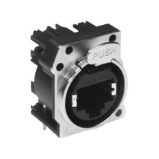 【RJX8FB3HB】RJ45 CONN R/A JACK 8P8C 1PORT/PNL PCB