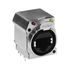 【RJX8FB5HRGEB】RJ45 CONN R/A JACK 8P8C 1PORT/PNL PCB