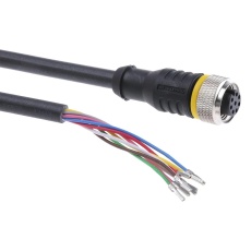 【RKC8T-2/TXL】CABLE ASSY 8P M12 RCPT-FREE END 2M