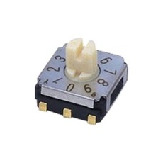 【SA-7110TA】ROTARY CODED SW 10 POS 0.1A 5VDC SMD