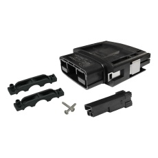 【SBSX75A-PLUG-KIT-BLK】RECT PWR HOUSING KIT PLUG 2POS PC/PBT