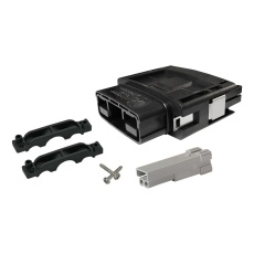 【SBSX75A-PLUG-KIT-GRA】RECT PWR HOUSING KIT PLUG 2POS PC/PBT