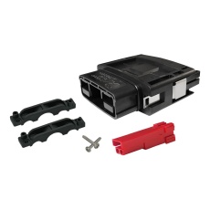【SBSX75A-PLUG-KIT-RED】RECT PWR HOUSING KIT PLUG 2POS PC/PBT