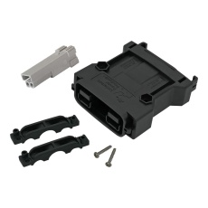 【SBSX75A-REC-KIT-GRA】RECT PWR HOUSING KIT RCPT 2POS PC/PBT
