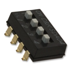 【SDA04H1SBDR】DIP SW SPST 4POS 0.1A 5VDC SMD