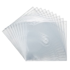 【FCD-PSW10CL】Blu-ray・DVD・CDケース(2枚収納ソフトタイプ・10枚セット)