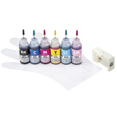 【INK-E70S30S6U】エプソン IC80・IC80L・IC70・IC70Lシリーズ (6色) 詰め替えインク(リセッター付き)