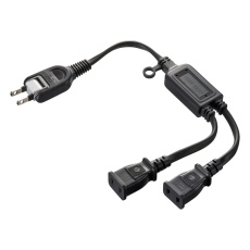 【TAP-EX2BKN】ACアダプタ専用電源延長コード(2分岐・2P・2個口・ブラック)