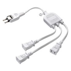 【TAP-EX3WN】ACアダプタ専用電源延長コード(3分岐・2P・3個口・ホワイト)