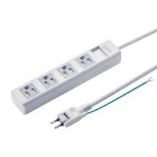 【TAP-SH3450MG】3P・4個口オートシャッター付き電源タップ(マグネット付き・5m)