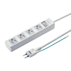 【TAP-SH3450MGSW】3P・4個口オートシャッター付き電源タップ(一括集中スイッチ・マグネット付き・5m)