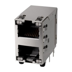 【SS-74500-043】RJ45 CONN R/A JACK 8P8C 2PORT THT