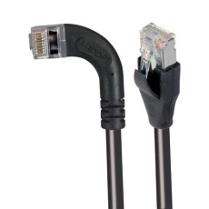 【TRD695SZRA6BLK-1】ENET CORD CAT6 R/A RJ45 PLUG-PLUG 1’