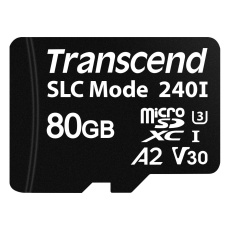 【TS80GUSD240I】MICROSD CARD 80GB 3D NAND FLASH SLC