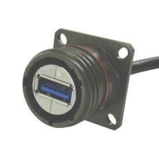 【USB3FTV2SANF459】USB CONN 3.0 TYP A SQ FLANGE RCPT 9POS
