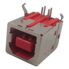 【USBR-B-S-S-O-VT】USB CONN 2.0 TYPE B RCPT 4POS TH
