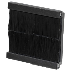 【XBRBK】BRUSH STRIP MODULE BLK EURO FACEPLATE